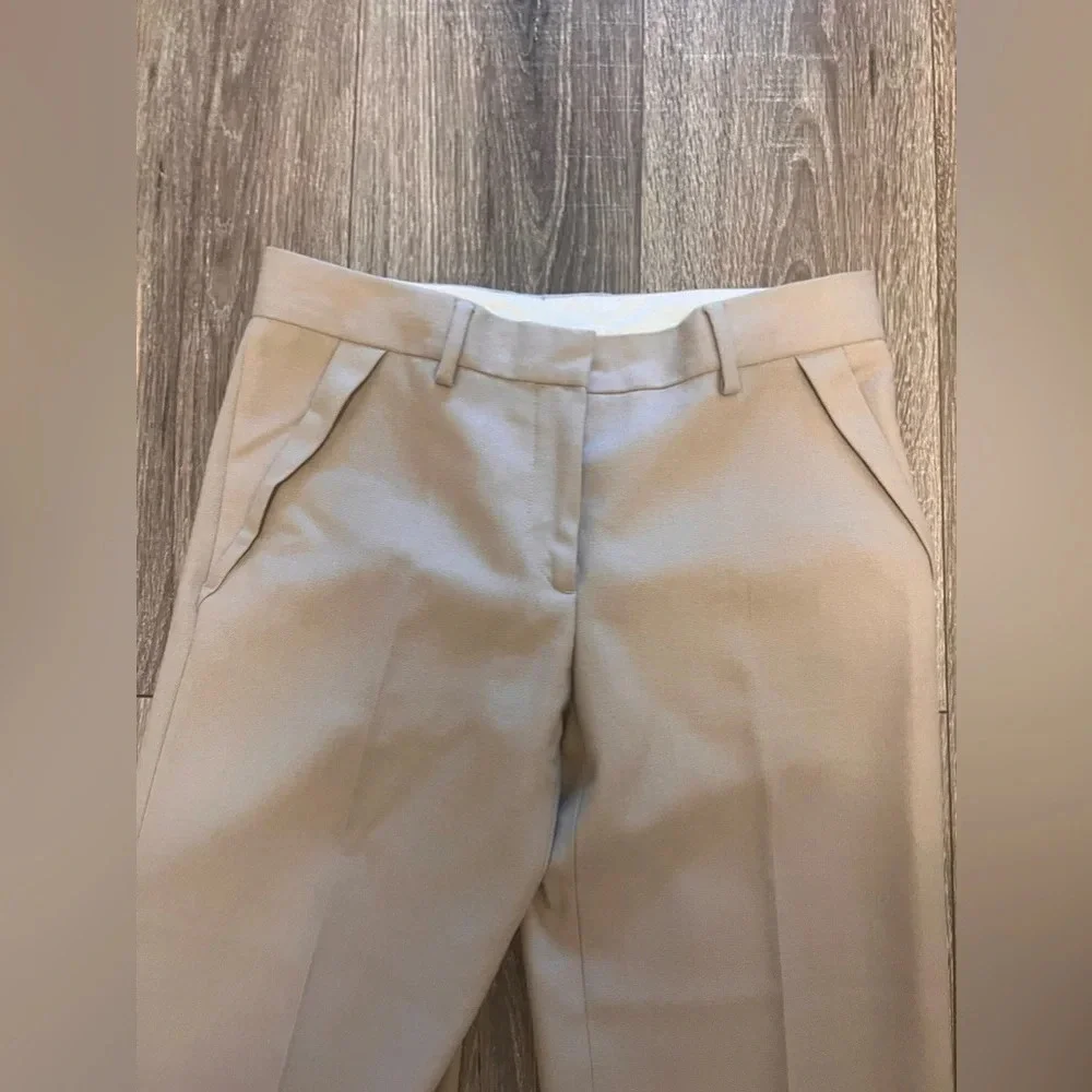 Viktor & Rolf Beige Tailored cuff trouser Pants Size 40 US10-12 Virgin Wool